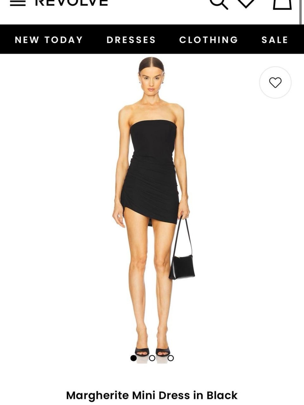 Strapless Mini Dress in Black
